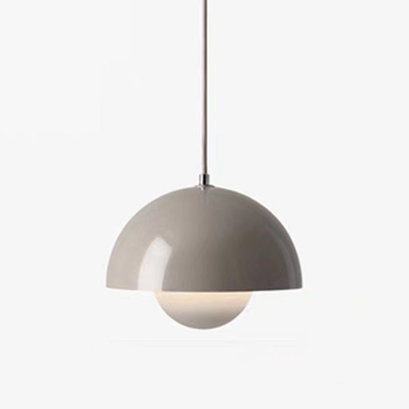 Round Shape Metal Hanging Light Nordic Macarons 1-Light Hanging Mounted Light