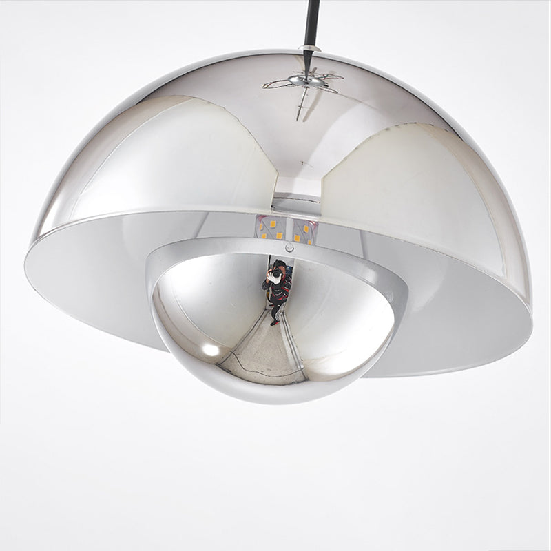 Round Shape Metal Hanging Light Nordic Macarons 1-Light Hanging Mounted Light