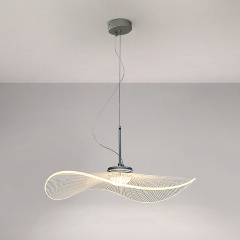 1 lumière géométrique suspendu au plafond de style moderne suspendu en métal