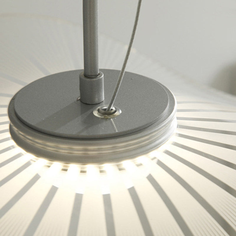 1 lumière géométrique suspendu au plafond de style moderne suspendu en métal