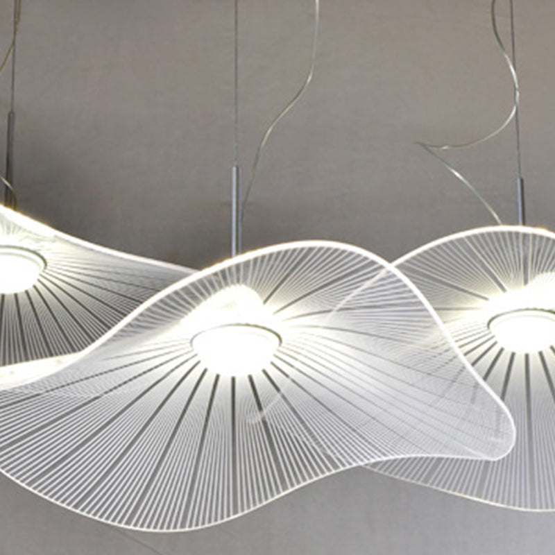 1 lumière géométrique suspendu au plafond de style moderne suspendu en métal