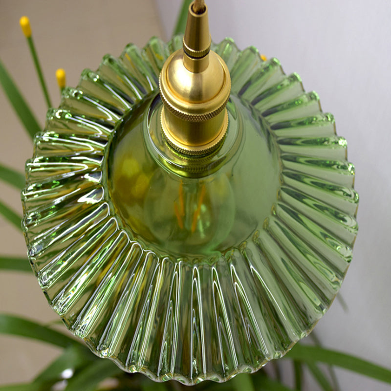 1 luce geometrica a sospensione geometrica Lampade a sospensione di vetro industriale