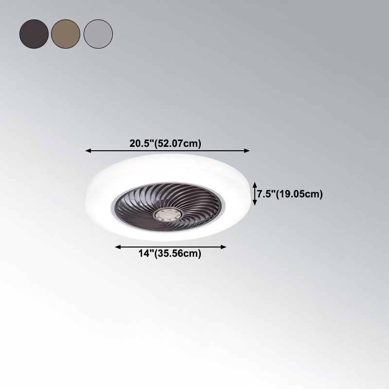 Ceiling Fan Light Minimalist Style Bedroom LED Ceiling Mounted Light
