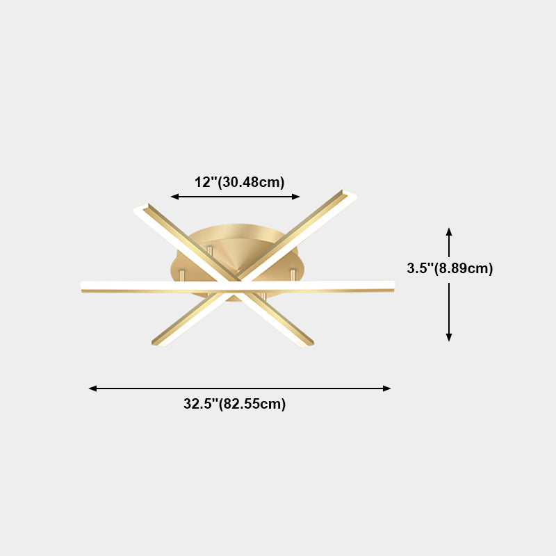 Luces de techo montados con rubor Sputnik LED Simplicidad de iluminación para dormitorio