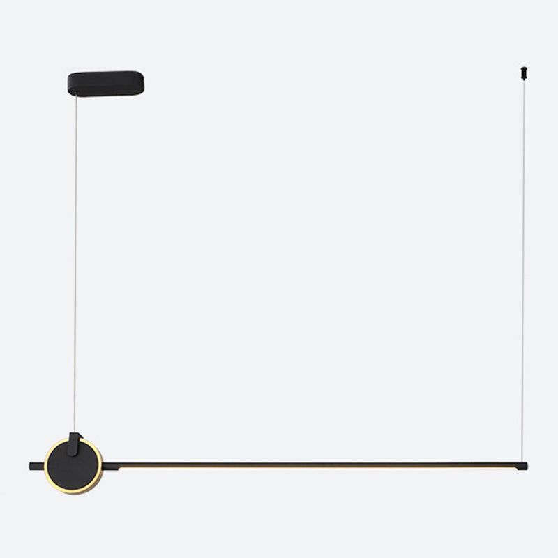 Stick geformte Anhängerlampe postmoderne Metall -Esszimmer LED Island Light