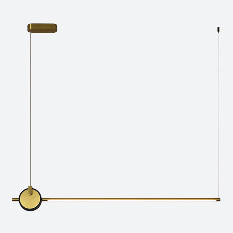 Stick geformte Anhängerlampe postmoderne Metall -Esszimmer LED Island Light