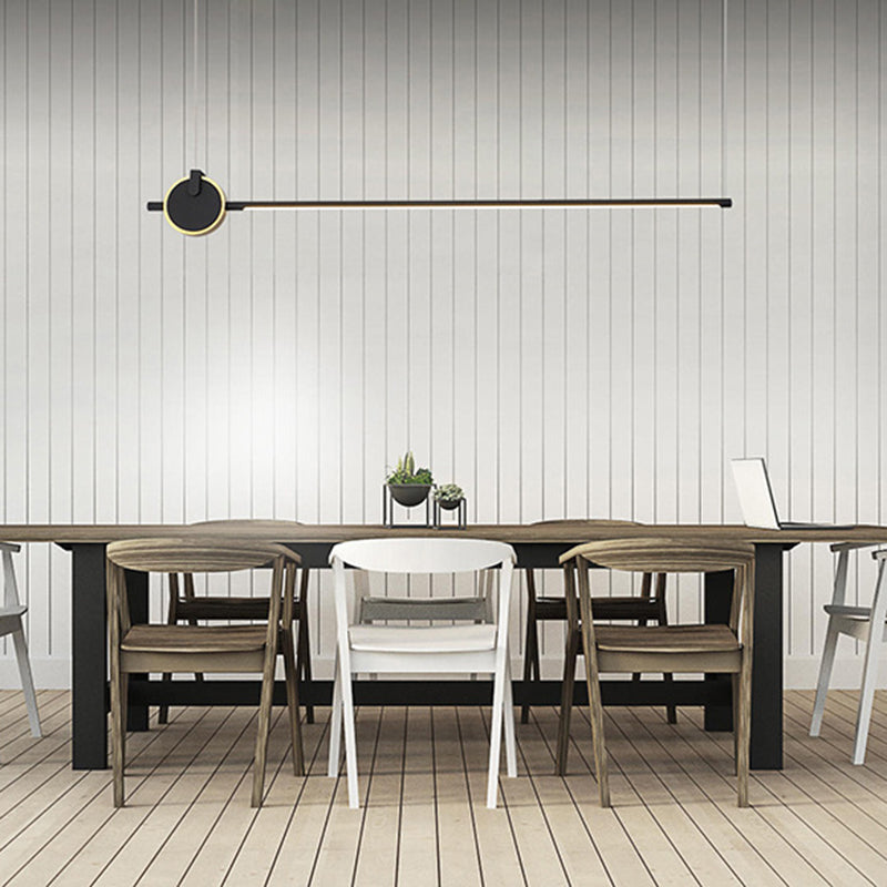 Stick geformte Anhängerlampe postmoderne Metall -Esszimmer LED Island Light