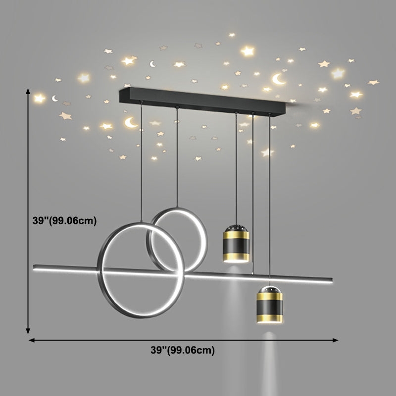Dining Room Star Proiettore Light Segret Light Isole Postmodern Postmodern LED