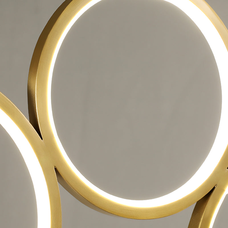 Circle Shape Island Lights Modern Style Metal 5-Light Island Lighting