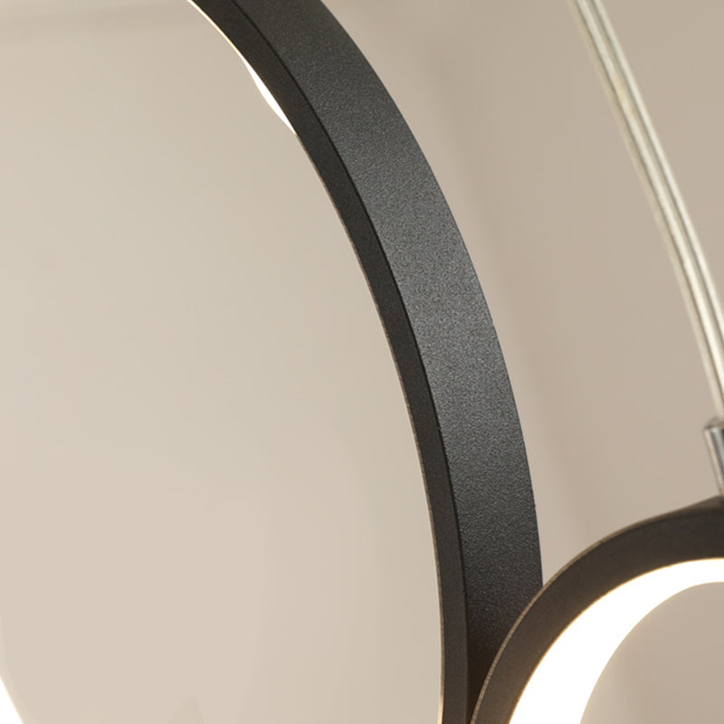 Circle Shape Island Lights Modern Style Metal 5-Light Island Lighting