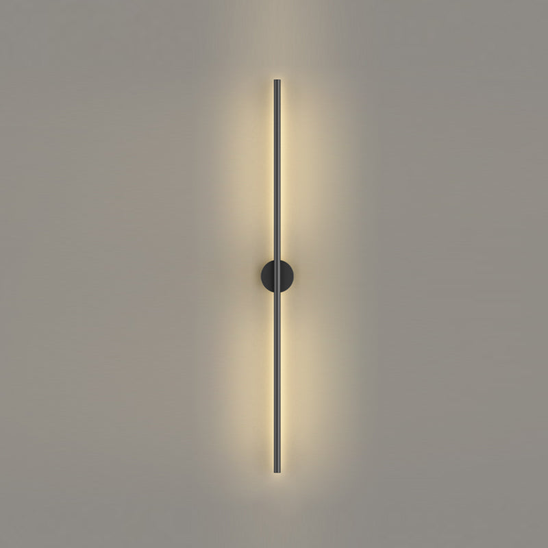 Moderner Aluminium Wandleuchte gerade schwarze Wandleuchten für Wohnzimmer