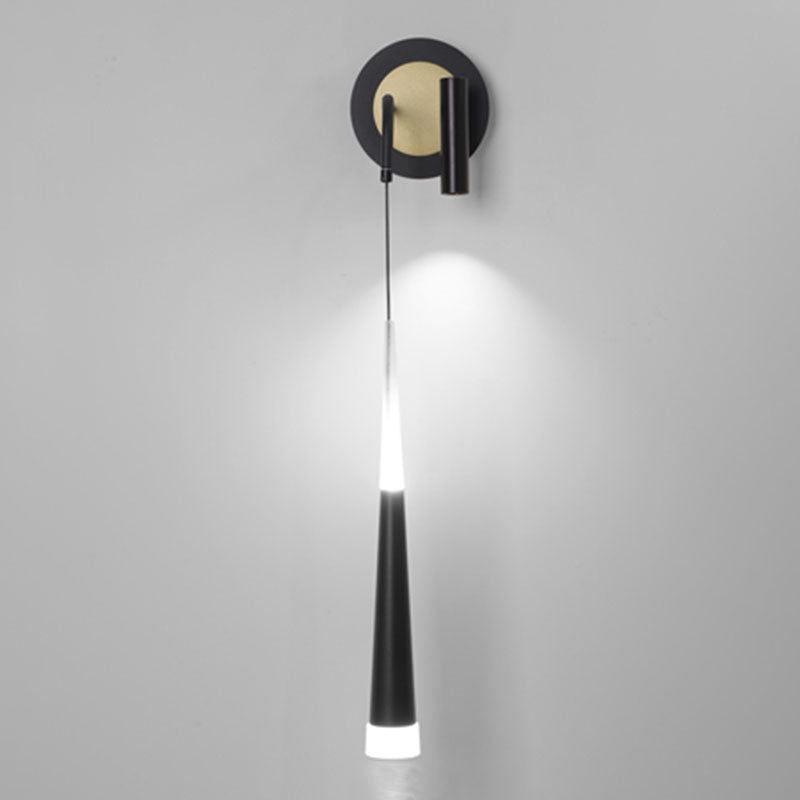 Modern Metal Wall Light Strip 2 Lights LED Reading Wall Sconce for Bedroom