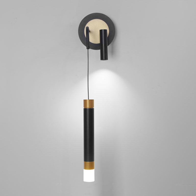 Modern Metal Wall Light Strip 2 Lights LED Reading Wall Sconce for Bedroom