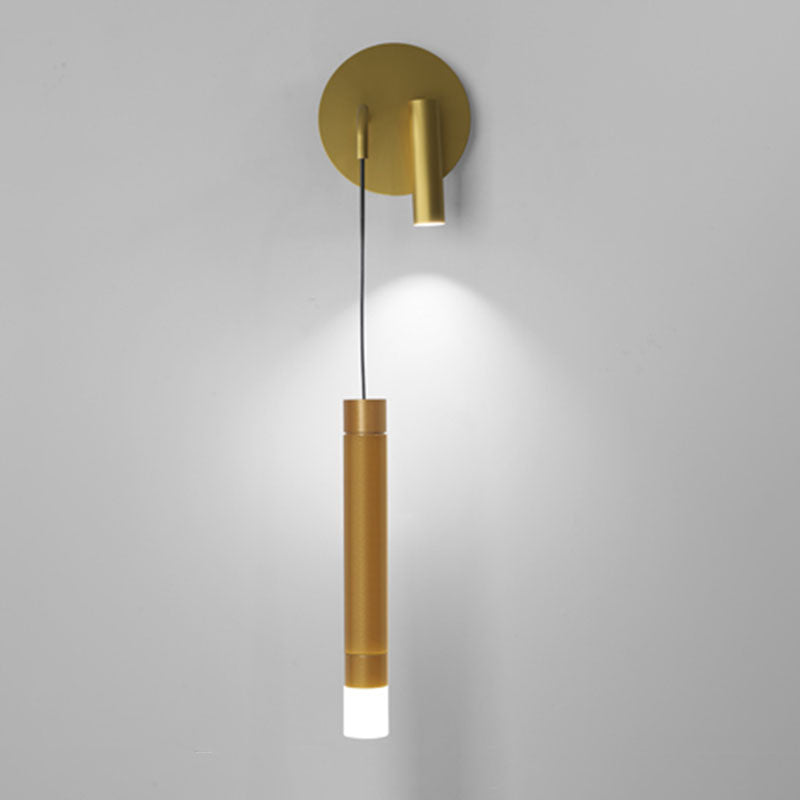 Modern Metal Wall Light Strip 2 Lights LED Reading Wall Sconce for Bedroom