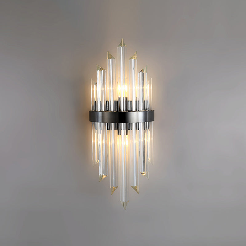 Postmoderne Stilkristallwandlicht geometrische Form Wandleuchten für Schlafzimmer