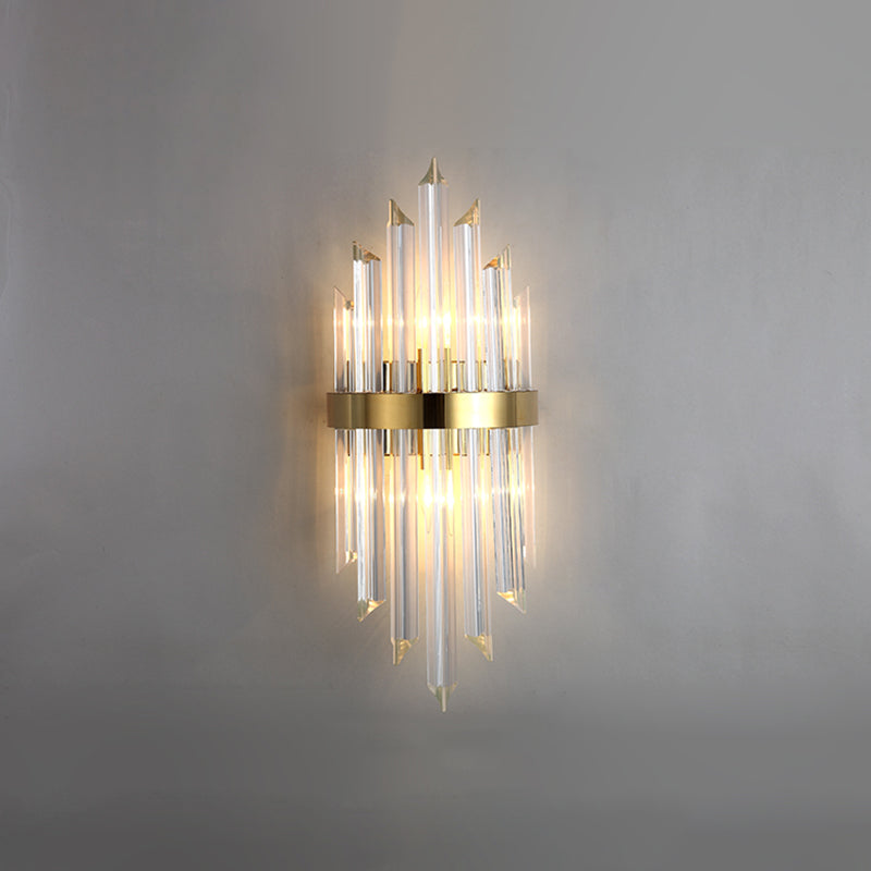 Postmoderne Stilkristallwandlicht geometrische Form Wandleuchten für Schlafzimmer
