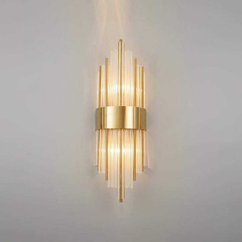Postmoderne Stilkristallwandlicht geometrische Form Wandleuchten für Schlafzimmer