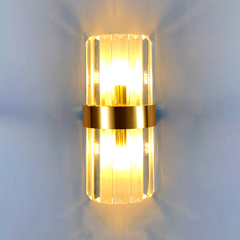 Postmoderne Stilkristallwandlicht geometrische Form Wandleuchten für Schlafzimmer