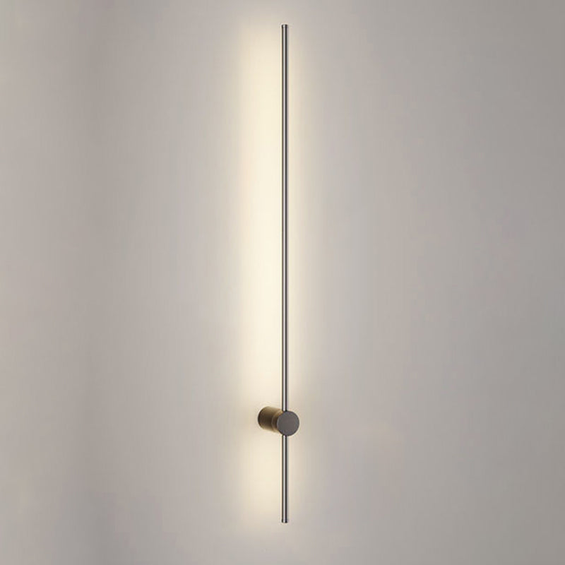 Minimalistische Metallwandleuchte gerade 1 leichte LED -Wandleuchten für Schlafzimmer