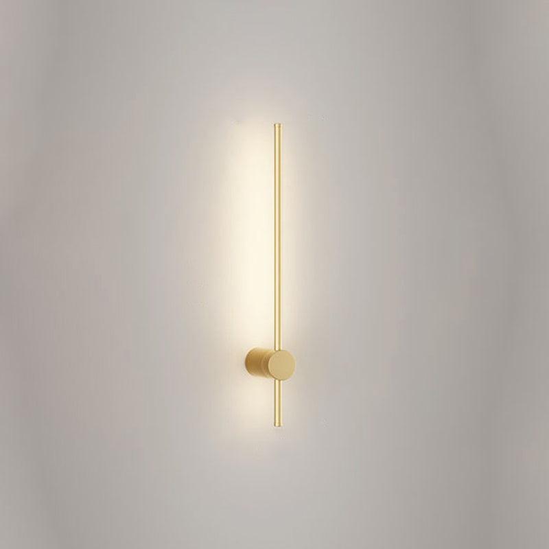 Minimalistische Metallwandleuchte gerade 1 leichte LED -Wandleuchten für Schlafzimmer