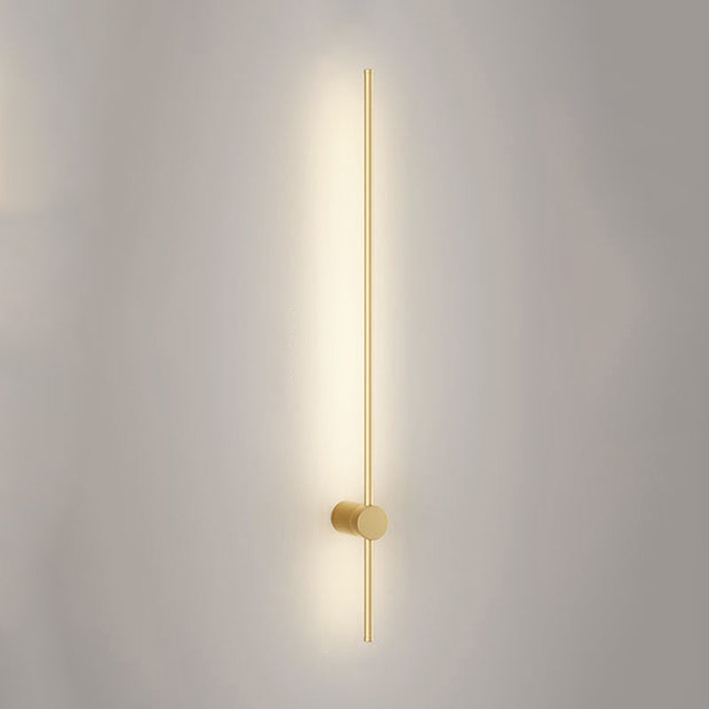 Minimalistische Metallwandleuchte gerade 1 leichte LED -Wandleuchten für Schlafzimmer