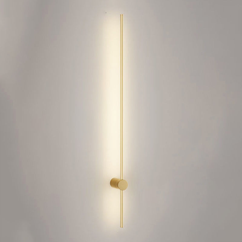 Minimalistische Metallwandleuchte gerade 1 leichte LED -Wandleuchten für Schlafzimmer