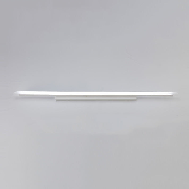 Lampe de vanité à LED moderne longue de forme miroir miroir avant avant avec une teinte acrylique pour la salle de bain