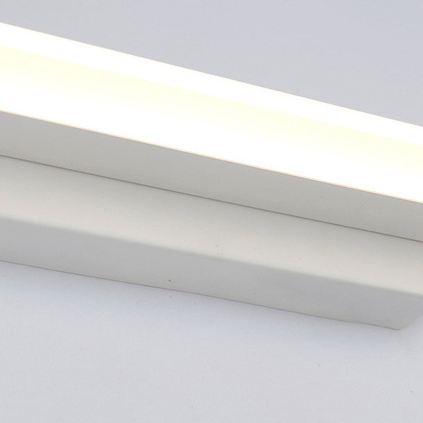 Lampe de vanité à LED moderne longue de forme miroir miroir avant avant avec une teinte acrylique pour la salle de bain