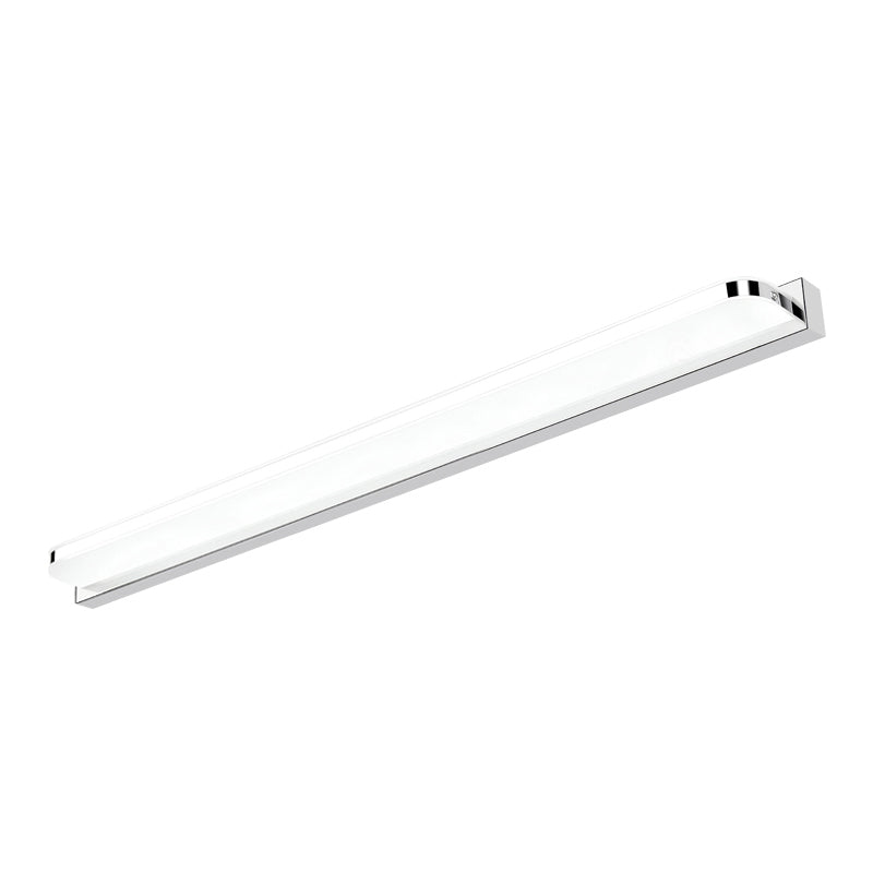 Light de vanité en acier inoxydable à 1 lumière Lumière miroir droit nordique pour la salle de bain