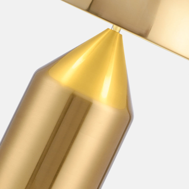 Lampe de table de style moderne 1 lampe de bureau à la lumière avec nuance en métal pour chambre à coucher