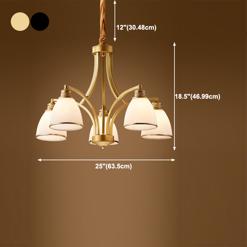 Lustres effilés industriels Lumières en verre pendant lustre en verre pour le salon
