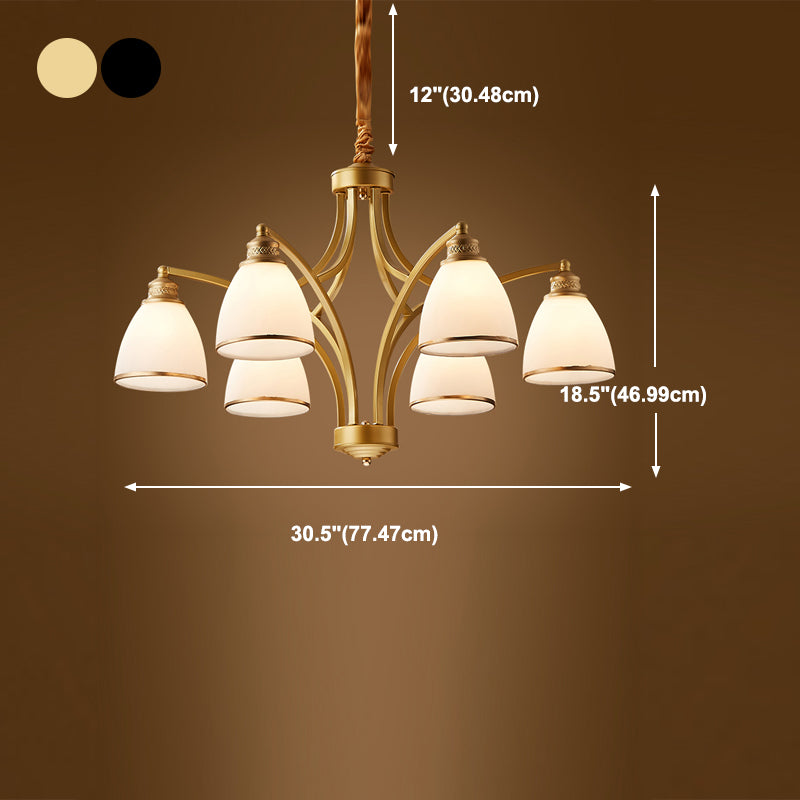 Lustres effilés industriels Lumières en verre pendant lustre en verre pour le salon