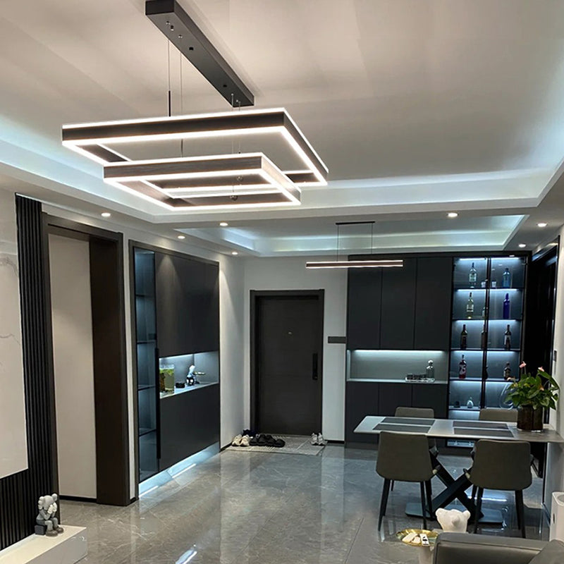 Ligera de lámpara de lámpara de lámpara de lámpara de aluminio LED de aluminio para comedor para comedor