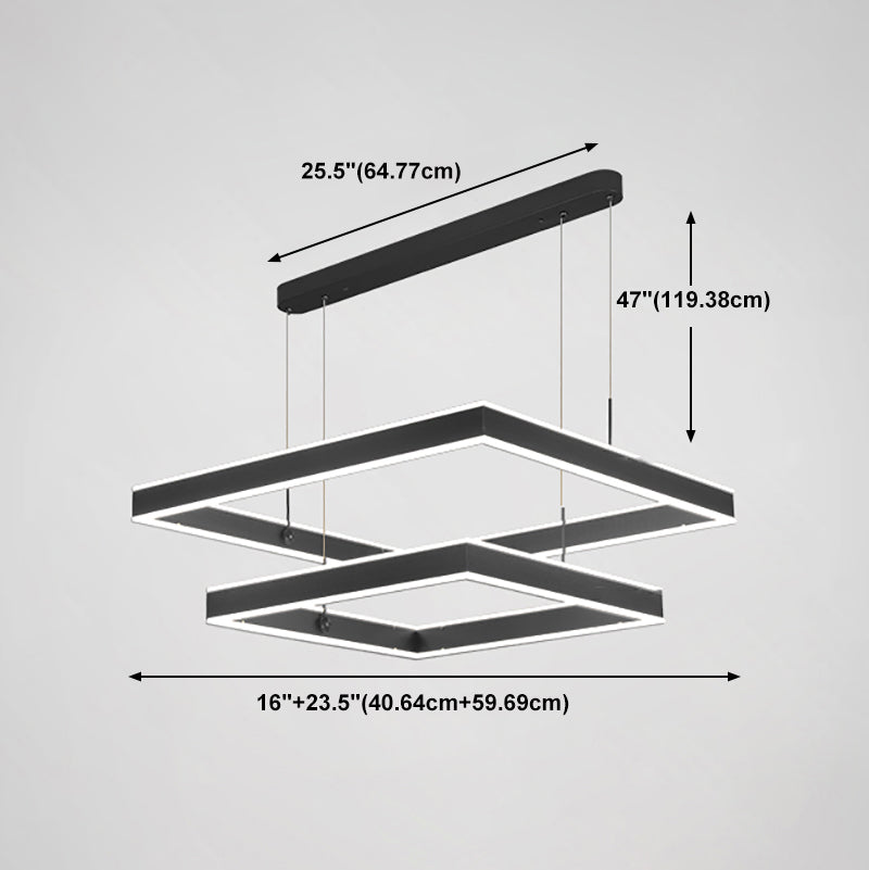 Ligera de lámpara de lámpara de lámpara de lámpara de aluminio LED de aluminio para comedor para comedor