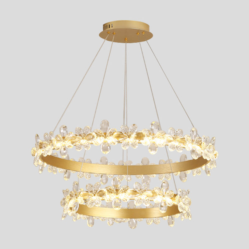 Lampe à lustre de lampe à lustre de Crystal Crystal Postmodern Lumière de luxe de luxe pour chambre