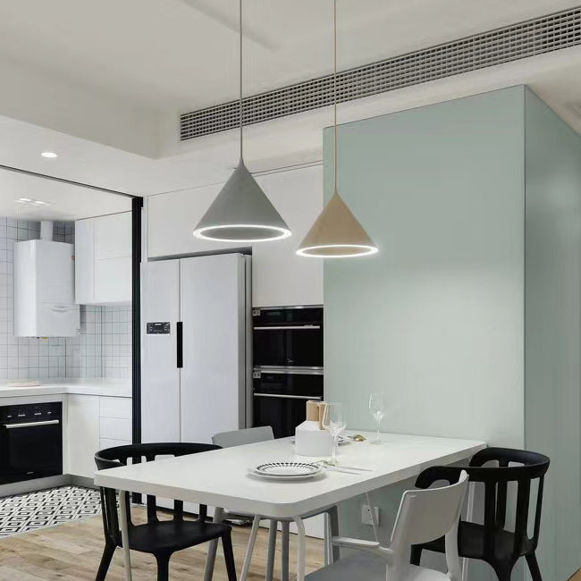 Contemporary Style Cone Pendant Lamp Metal 1 Light Hanging Pendant Light