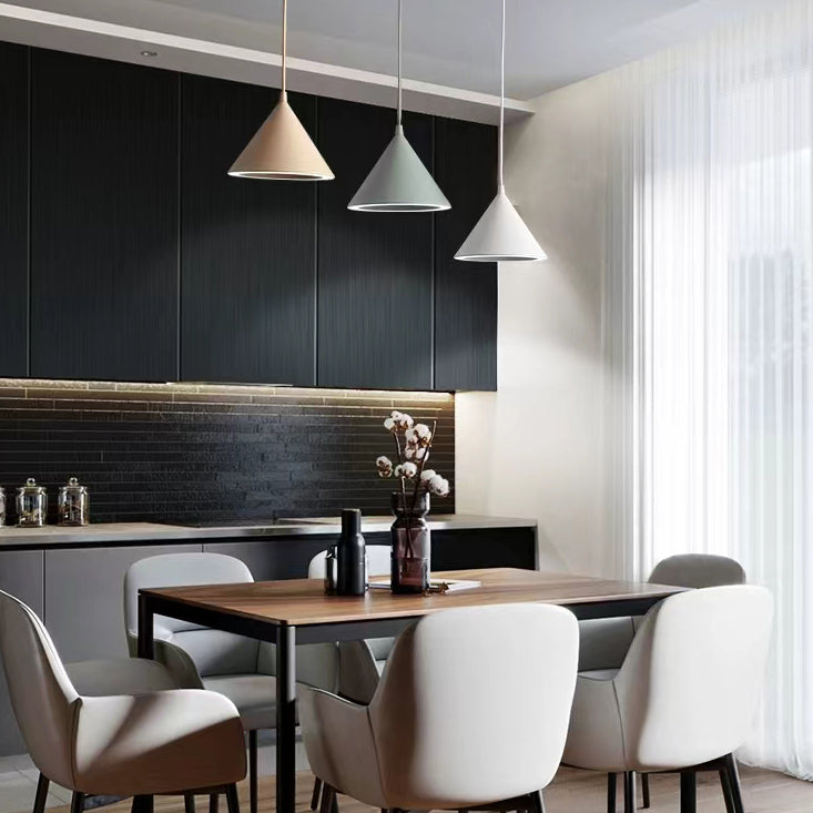 Contemporary Style Cone Pendant Lamp Metal 1 Light Hanging Pendant Light
