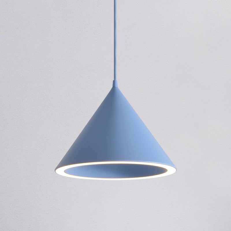 Macaron suspension de luminaire suspendu à 1 lumière avec une teinte en plastique pour le salon