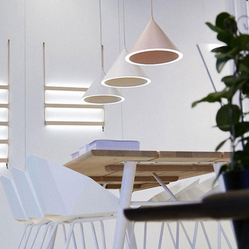 Macaron suspension de luminaire suspendu à 1 lumière avec une teinte en plastique pour le salon