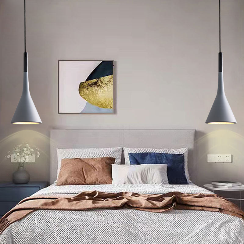 1 Lichthängeleuchte moderne Anhängerlampe mit Eisenschatten für Wohnzimmer