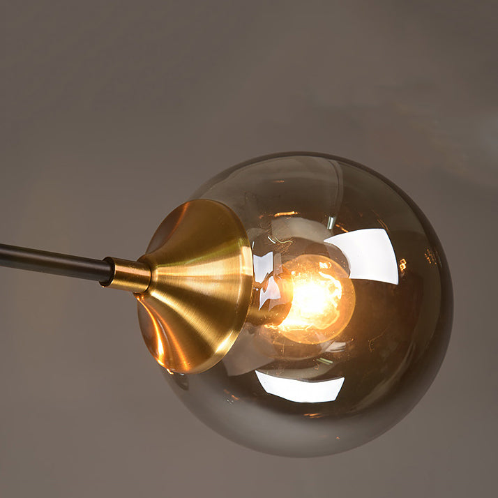 Eigentijdse bol spoeling licht armatuur glas spoelbevestiging plafondlicht in goud