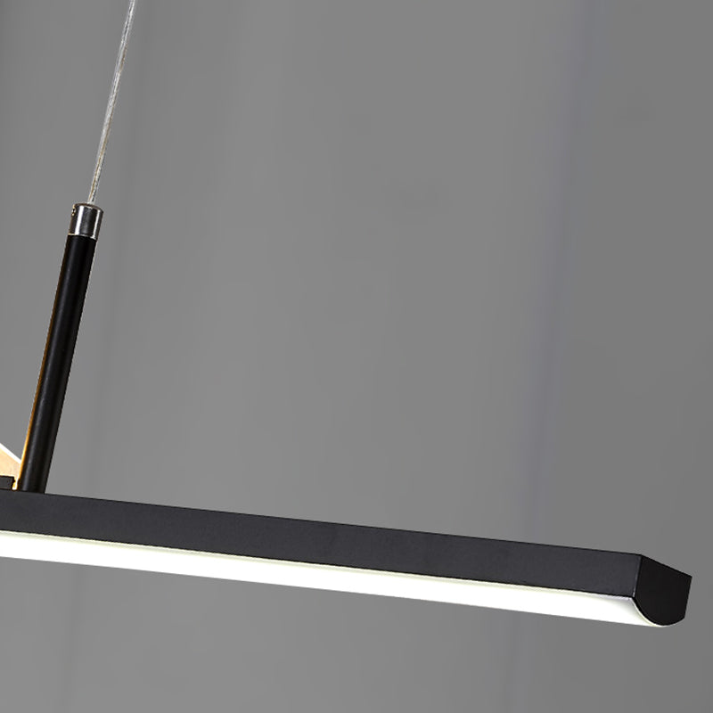 Moderne Anhängerbeleuchtung für Kücheninsel Linearinsel Anhänger Leuchtmetall 1 Licht