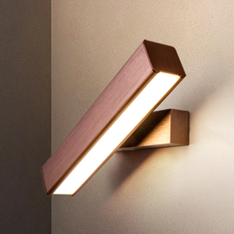 Square Shape Metal Wall Light Modern 1-Light Wall Mounted Light Fixture