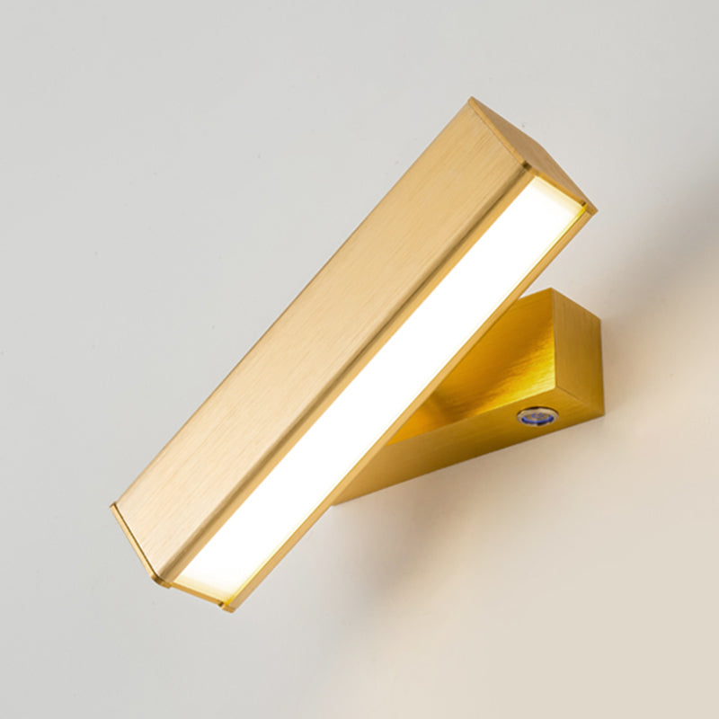 Square Shape Metal Wall Light Modern 1-Light Wall Mounted Light Fixture