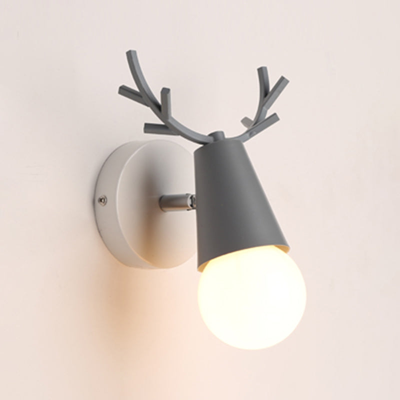 Wall Mount Light Fixture Nordic Metal Kids Bedroom Wall Mount Light