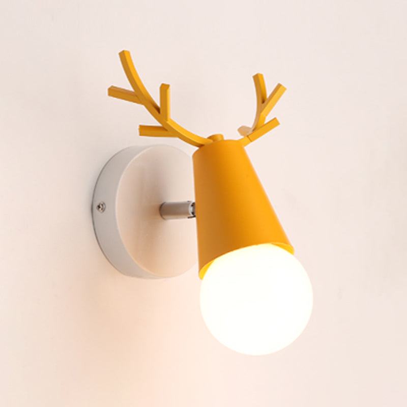 Wall Mount Light Fixture Nordic Metal Kids Bedroom Wall Mount Light