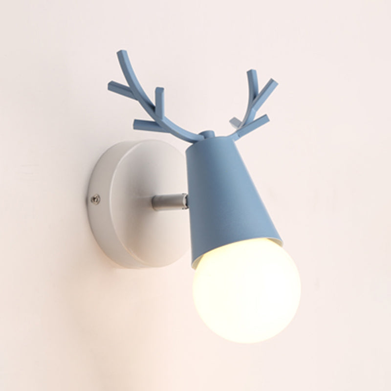 Wall Mount Light Fixture Nordic Metal Kids Bedroom Wall Mount Light