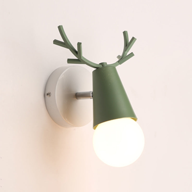 Wall Mount Light Fixture Nordic Metal Kids Bedroom Wall Mount Light