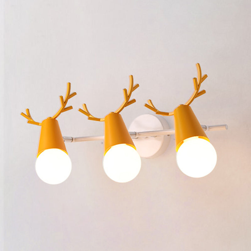 Wall Mount Light Fixture Nordic Metal Kids Bedroom Wall Mount Light