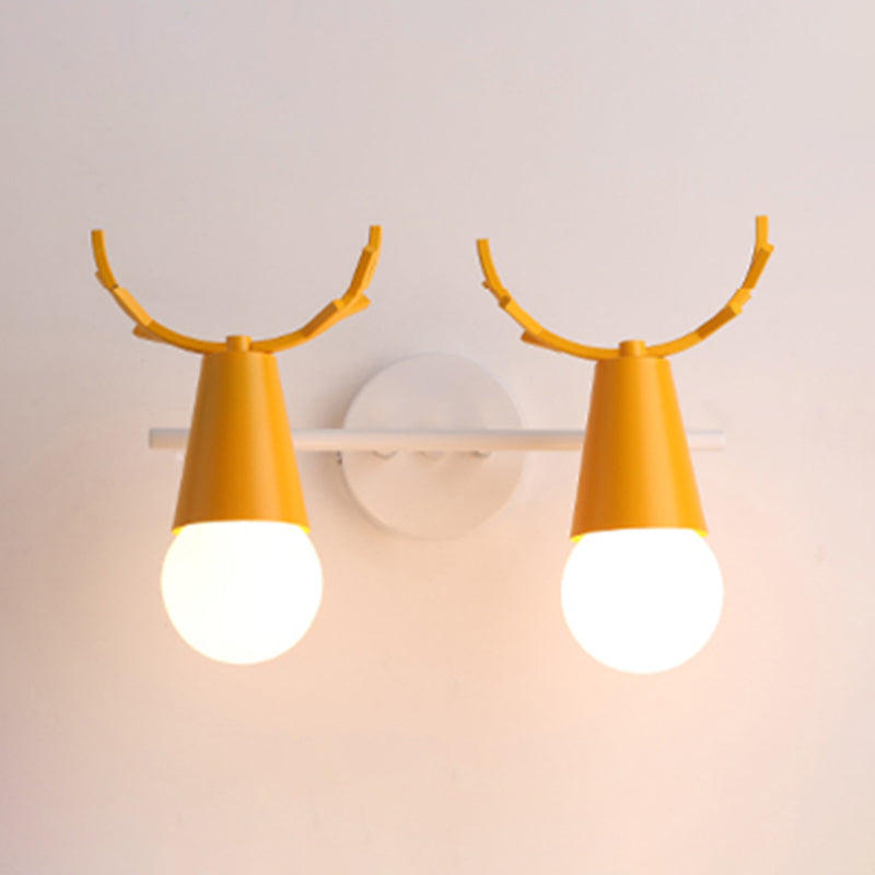 Wall Mount Light Fixture Nordic Metal Kids Bedroom Wall Mount Light